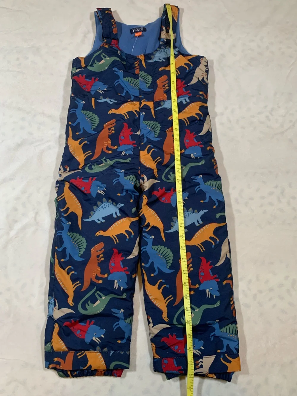 🦕 The Children's Place Dinosaur Print Snow Bibs 4T